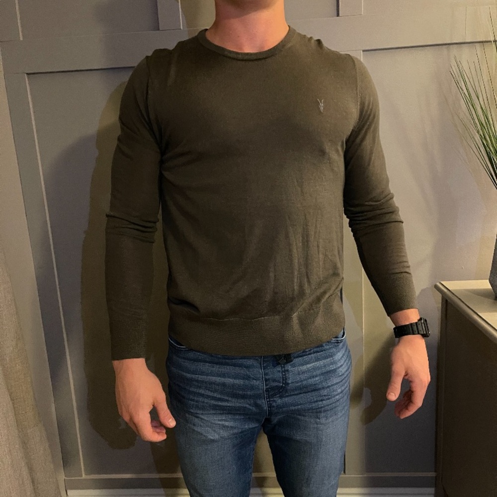 All Saints dark green sweater size L
